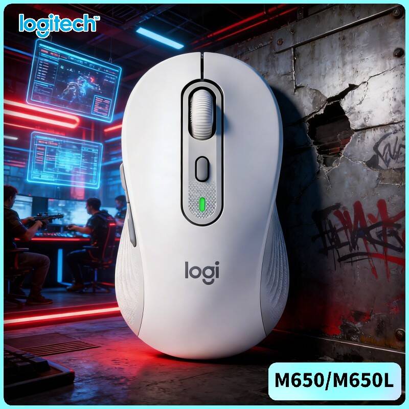 Logitech Home Cinema - Mouse Ergonômico Logitech M650/M650L - Cliques