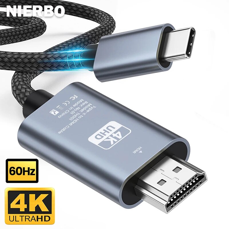 Home Cinema Usb - Cabo NIERBO USB C para HDMI