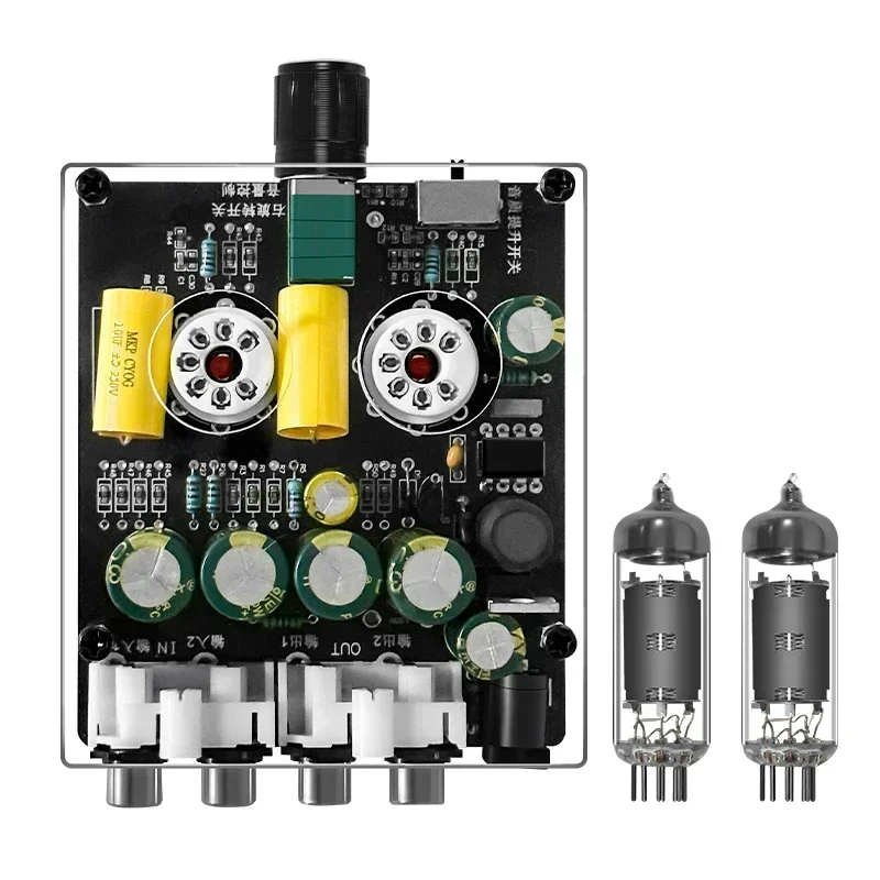 Home Cinema Hifi - Pré-amplificador de Tubo 6K4 Atualizado, Amplificadores
