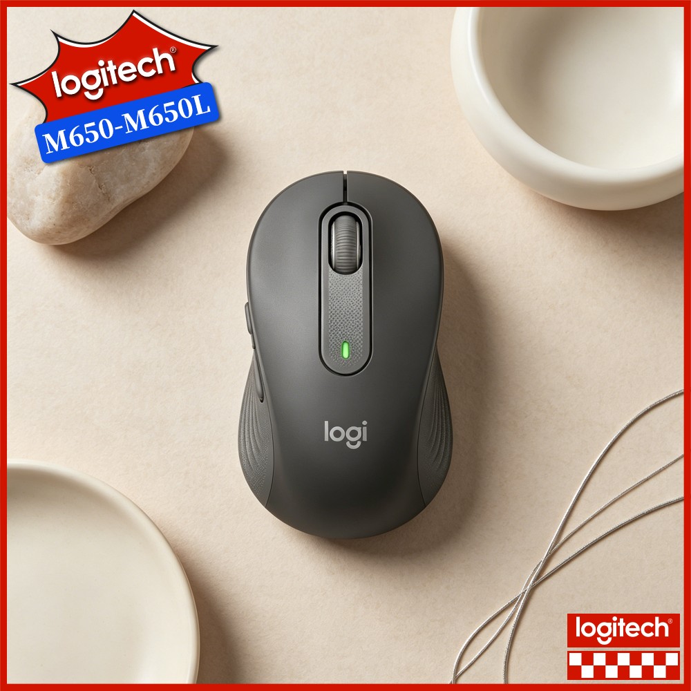 Logitech Home Cinema - Mouse Ergonômico Sem Fio Logitech M650