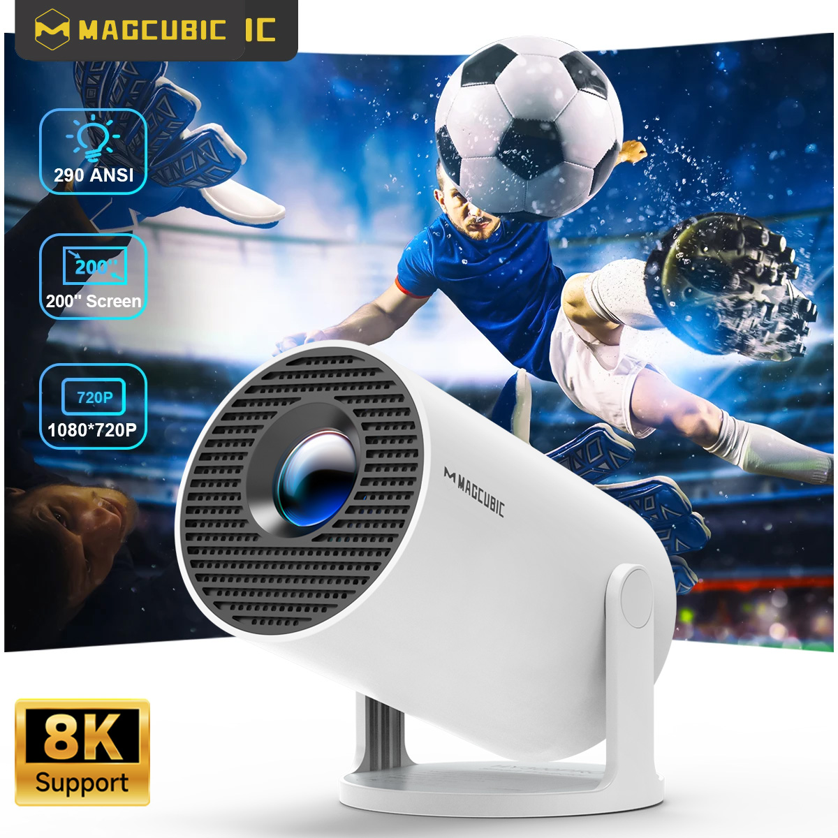 Home Cinema Entertainment - Projetor Magcubic 8K Android 14 HY300