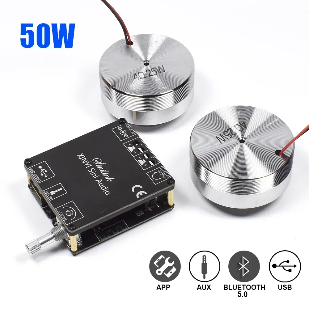 Home Cinema System - 2*25w portátil estéreo vibração alto-falante de