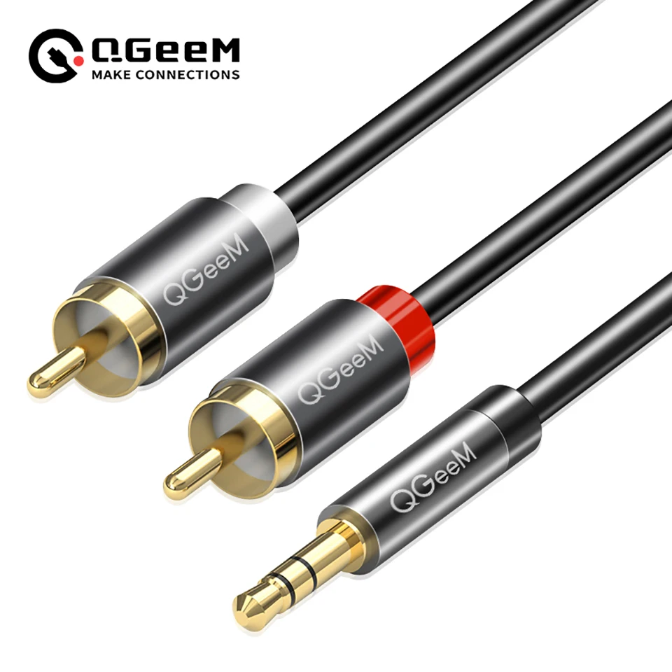 Cabo RCA QGeeM 2RCA para 3.5mm - Genius Home Cinema avaliação e preço