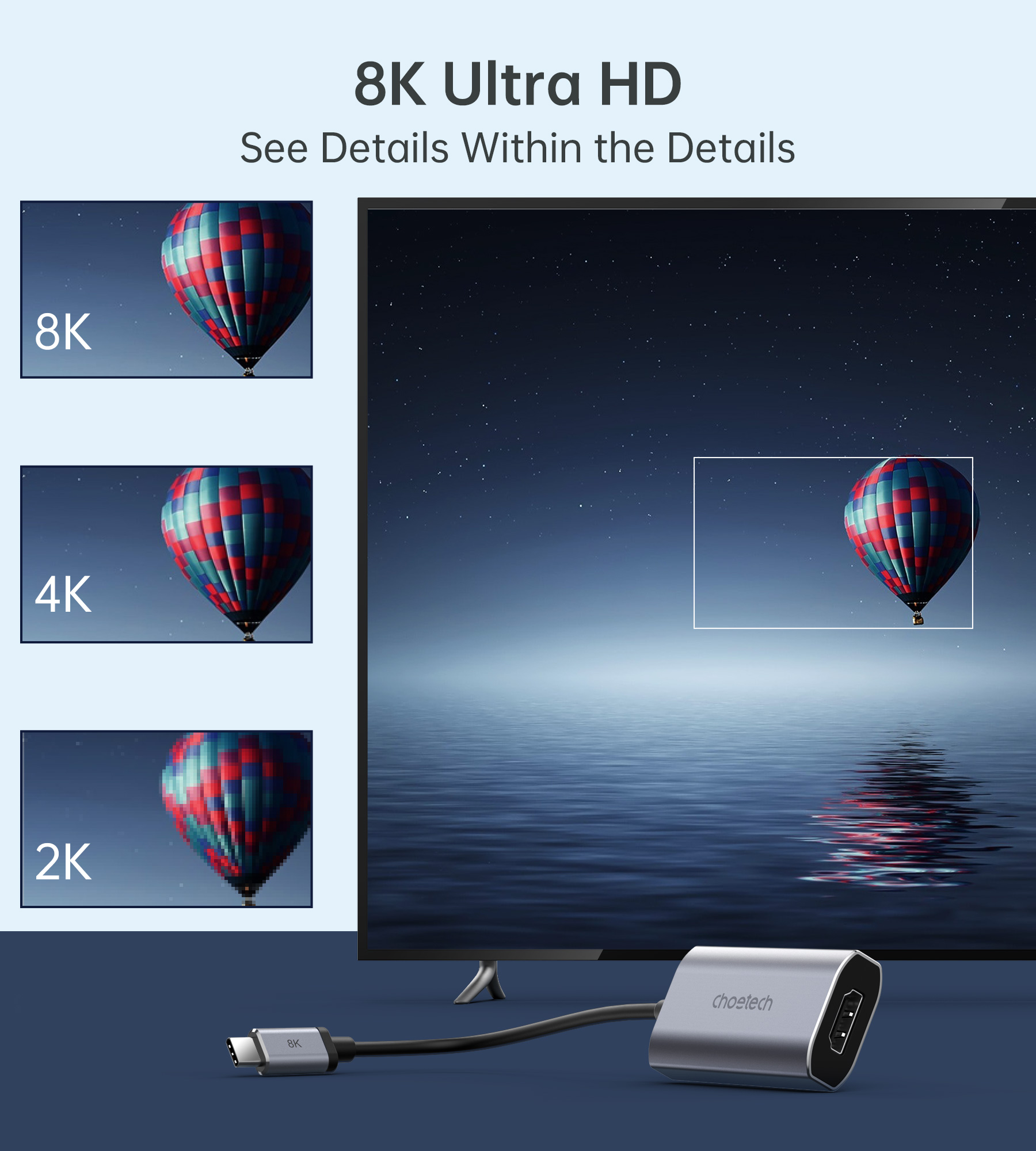 Adaptador USB C para HDMI 8K,  - Home Cinema Usb avaliação e preço