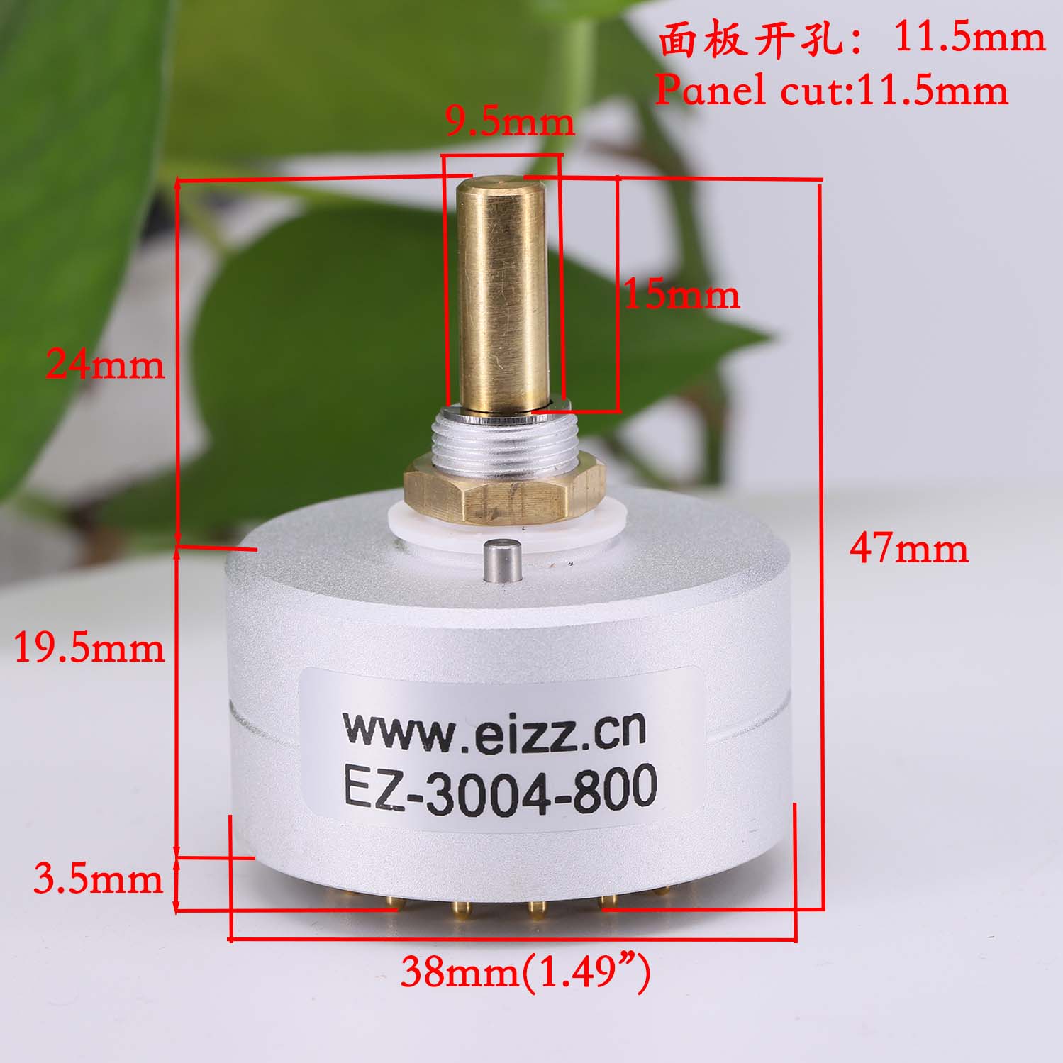 1PC Chave Rotativa EIZZ 3 Vias - Home Cinema Hifi avaliação e preço