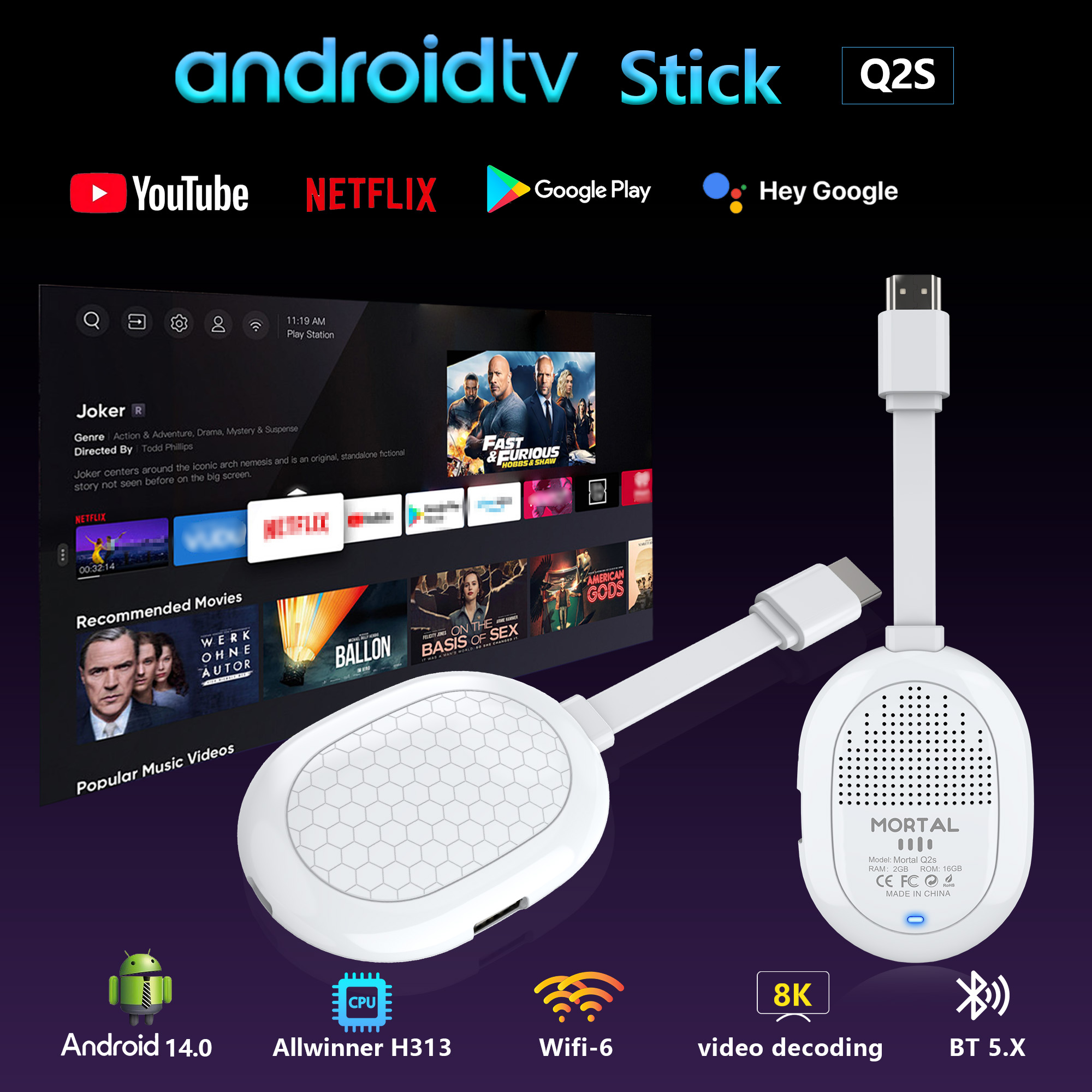 Android 14.0 Allwinner H313 TV - Home Cinema Youtube avaliação e preço