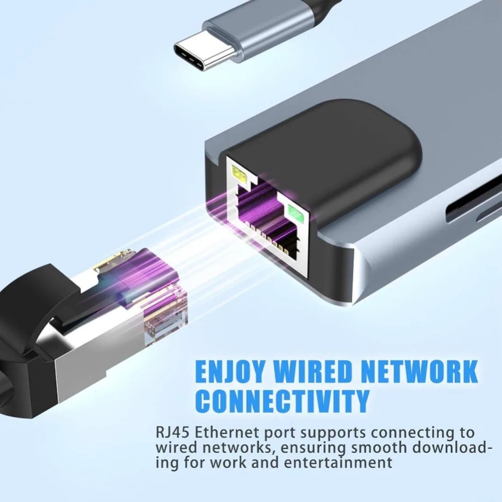 Hub USB C 8/7 em 1 Adaptador D - Home Cinema Usb avaliação e preço