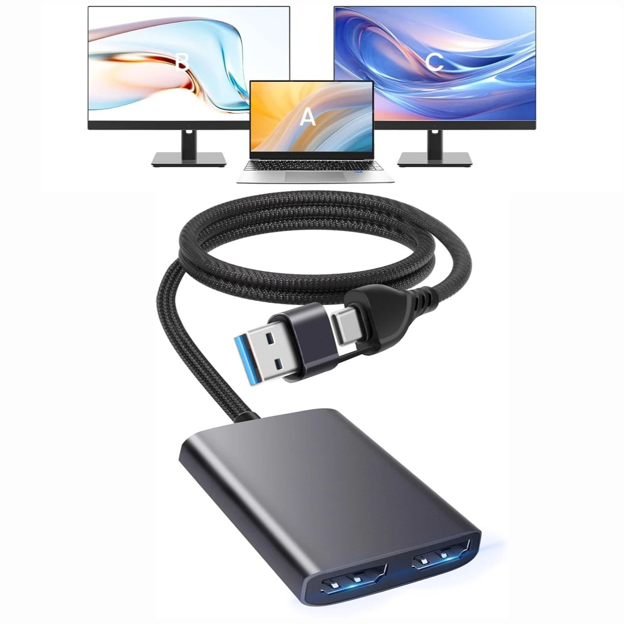 Adaptador divisor usb c/a 3.0  - Home Cinema Usb avaliação e preço