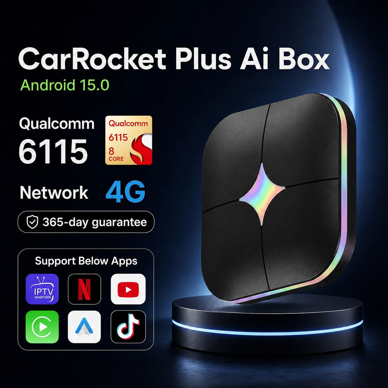 2026 Android 15 CarPlay Ai Box - Home Cinema Youtube avaliação e preço