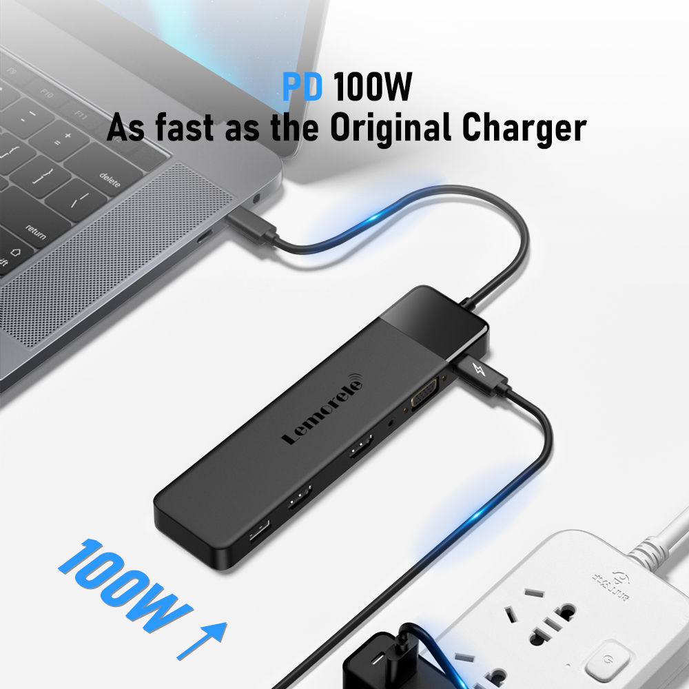 Hub USB-C 13 em 1 Lemorele com - Home Cinema Usb avaliação e preço