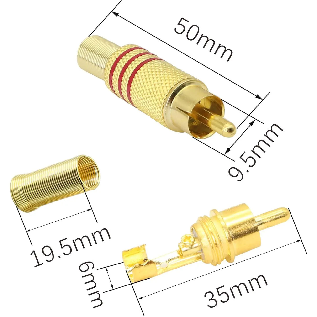 Conector de Áudio e Vídeo RCA  - Home Cinema System avaliação e preço